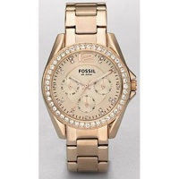 Fossil Quartz Rosegold Gem Dial Rosegold Band - Women's Watch ES2811