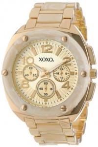 XOXO Women's XO5646 Bone and Gold Bracelet Analog Watch