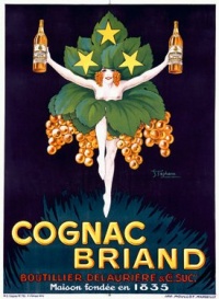 Cognac Briand Ad 9x12 Fine Art Print on Archival Paper