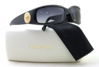 Versace VE4044B Shiny Black Gold / Gray (870/8G) Sunglasses