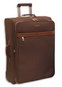 London Fog Luggage Oxford Classic Chocolate Expandable Upright Suiter, Chocolate, One Size