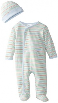 Spasilk 2 Piece Sleepwear With Hat - Boy Stripe Print