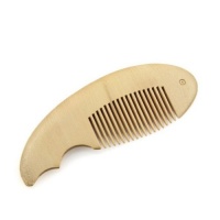 Crystalmood Boutique Carved Seamless Boxwood Pocket Fish Hair Comb