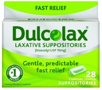 Dulcolax Laxative Suppositories, 28 Count