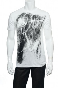 Alfani White Pure (white with black) Graphic SS T-Shirt