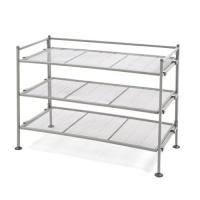 Seville Classics SHE15905 3-Tier Iron Shoe Utility Rack