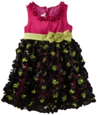 Bonnie Jean Girls 2-6X Satin Bodice And Band To Bonaz Skirt