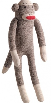 Multipet Plush Dog Toy, Sock Monkey