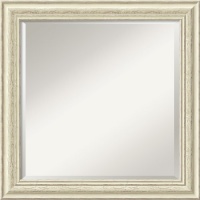 Country Whitewash Square Wall Mirror