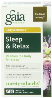 Gaia Herbs Sleep & Relax, 50 Capsules