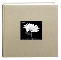 Pioneer 200 Pocket Fabric Frame Cover Photo Album, Biscotti Beige