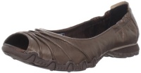 Skechers Women's Bikers-Scrunchy Ruched Open-Toe Skimmer