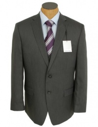 Calvin Klein Steel Mens Charcoal 3 Piece Slim Fit Suit