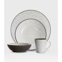 Noritake Colorwave Bloom 4-Piece Place Setting, Chocolate