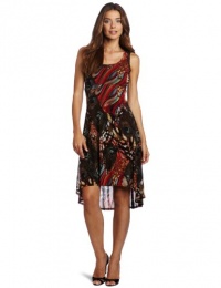 Karen Kane Women's Extended Back Tank Dress, Print, Medium