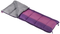 Wenzel Summer Camp Girls 40-Degree Sleeping Bag, Purple