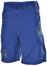 True Religion Men's Samuel Poplin Patch Cargo Shorts