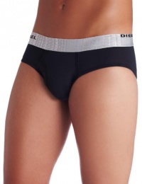 Diesel Men's Blade Fresh & Bright Micro Fiber Brief, Black, Medium