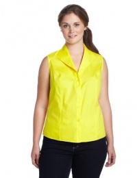 Jones New York Women's Plus-Size Sleeveless Easy Care Blouse, Sunburst, 16W