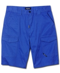 Brighten up your everyday basics with these convenient, cool and comfortable cargo shorts from LRG.