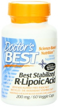 Doctor's Best Stabilized R-Lipoic Acid, 60 Count