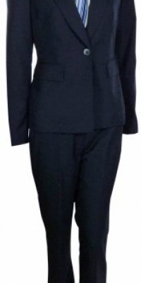 Nine West Women's Pleated Collar Pant Suit