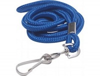 GBC BadgeMates Round Lanyards with Swivel Hook, Blue, 12 Lanyards per Pack (3748014A)