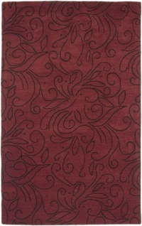 Surya Artist Studio 2-Feet by 3-Feet Hand Tufted Rug, Red