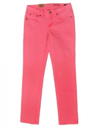 Ralph Lauren Girl's Neon Bowery Skinny Jean, Neon Pink, 12