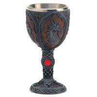 Bejeweled Royal Dragon Goblet Cup Stainless Steel Lining