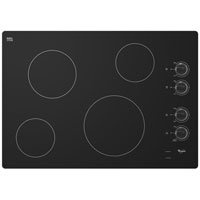 Whirlpool W5CE3024XB 30 Black Electric Smoothtop Cooktop