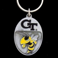 College Team Logo Key Ring - Georgia Tech Yellow Jackets