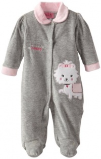 Carter's Watch the Wear Baby-Girls Newborn Puppy Coverall, Heather Grey, 3-6 Months