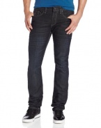 Buffalo by David Bitton Men's King Slim Bootcut Jean in Dark