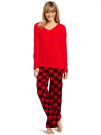 Sweet Juniors Buffalo Check Print Pant Set