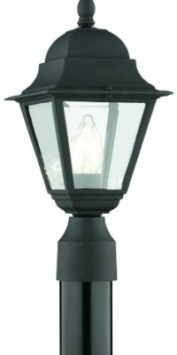 Thomas Lighting SL7387 Windbrook Collection 1 Light Outdoor Post Lantern, Matte Black