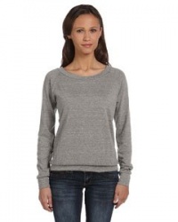 Ladies?? 4.4 Oz. Slouchy Pullover Eco True Black - Xl