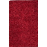 Surya AROS1 Aros Plush Hand Woven 100% New Zealand Felted Wool Red Rug (2-Feet x 3-Feet )