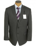 Calvin Klein Steel Mens Charcoal 3 Piece Slim Fit Suit