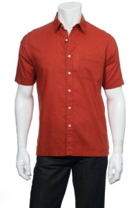 Tasso Elba Tandori Linen SS Button Down Shirt