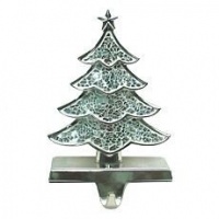 Macy's Holiday Lane Silver & White Mosaic Christmas Tree Stocking Holder