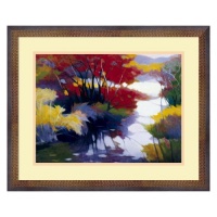 Indian Summer Framed Wall Art by Tadashi Asoma - 21.89W x 17.89H in.