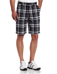 IZOD Men's Flat Front Fancy Plaid Golf Short