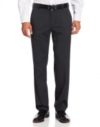 Kenneth Cole Reaction Men's Heather Stripe Modern Fit Flat Front Pant