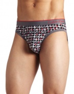 Calvin Klein Men's One Microfiber Hip Brief Fashion, Lanzi Plaid/Eel Gray, X-Large