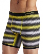 Calvin Klein Men's One Microfiber Boxer Brief Fashion, Mchenry Stripe/Angelfish, Small