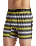 Calvin Klein Men's One Microfiber Slim Fit Boxer Fashion, Mchenry Stripe/Angelfish, X-Large