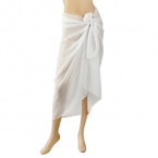 Swimwear Sarong, White Cover-up