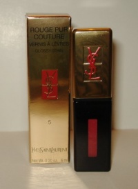 Yves Saint Laurent ROUGE PUR COUTUREVernis À Lèvres Glossy Stain 5 Rouge Vintage 0.20 oz