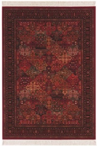 Area Rug 2x4 Rectangle Transitional Antique Red Color - Couristan Kashimar Collection